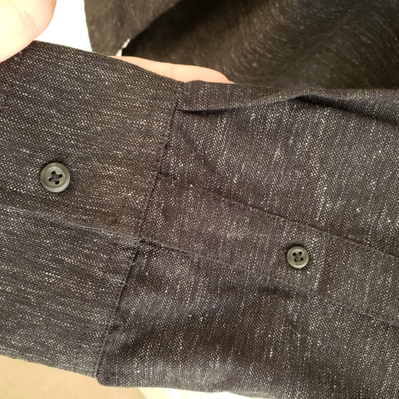 American Rag linen blend men's casual button down with pocket XXL - Picture 4 of 6